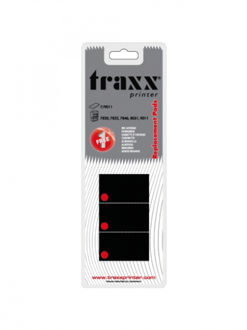 Traxx Printer Replacement Ink Pads Blister