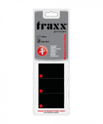 Traxx Printer Replacement Ink Pads Blister