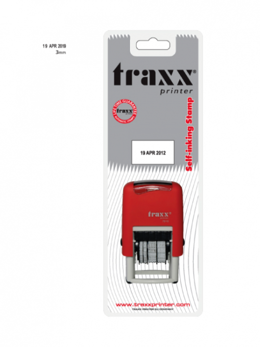 Traxx Printer Ready To Use Date Stamp