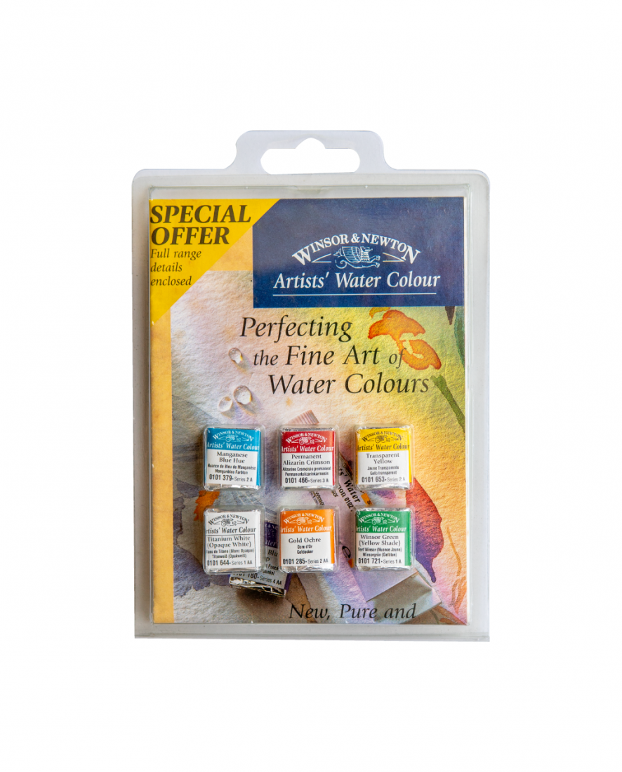 Winsor & Newton Artist Watercolor 6 Half Pan Set • CITY STATIONERY