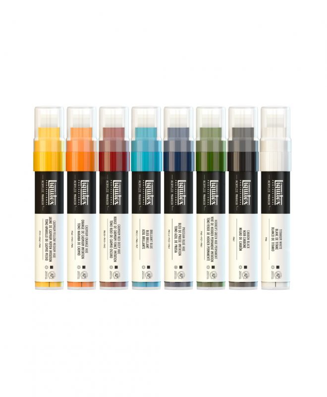 Liquitex Paint Markers Set Wide (8 Colors) • CITY STATIONERY GROUP SAL