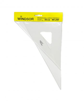 Windsor Acrylic Triangles 30cm 45° & 60°