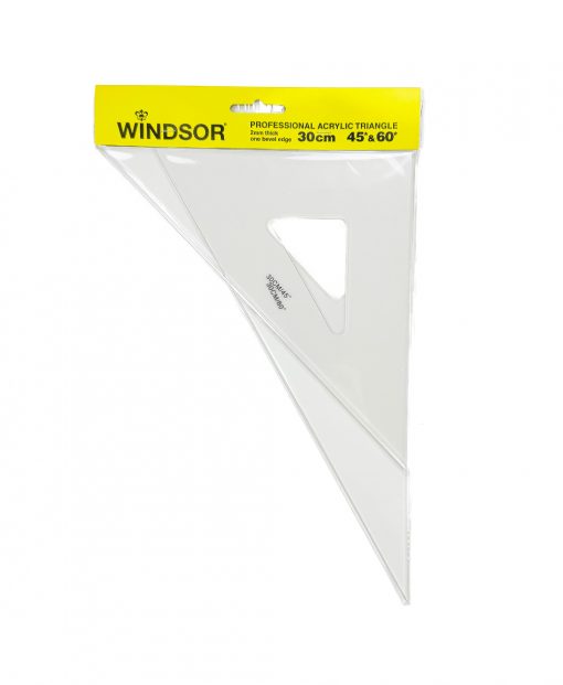 Windsor Acrylic Triangles 30cm 45° & 60°