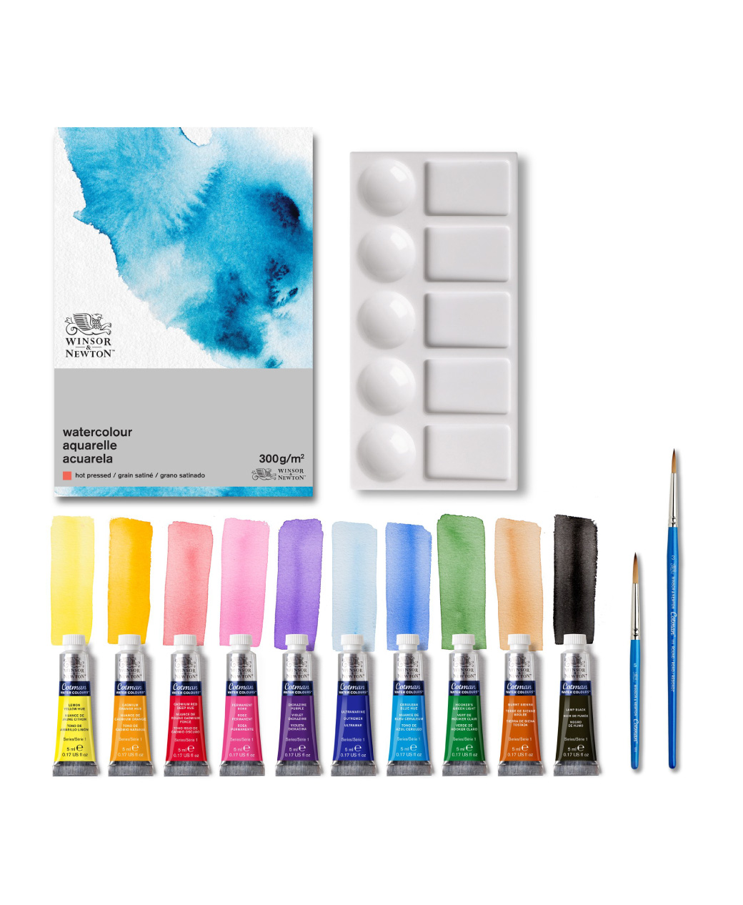 Winsor & Newton Cotman Watercolor Essentials 14 Piece Gift Set