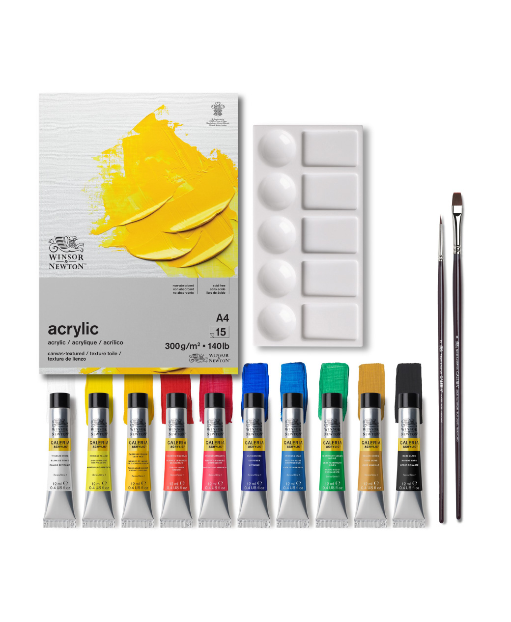 Winsor & Newton Galeria Acrylic Essentials 14 Piece Gift Set