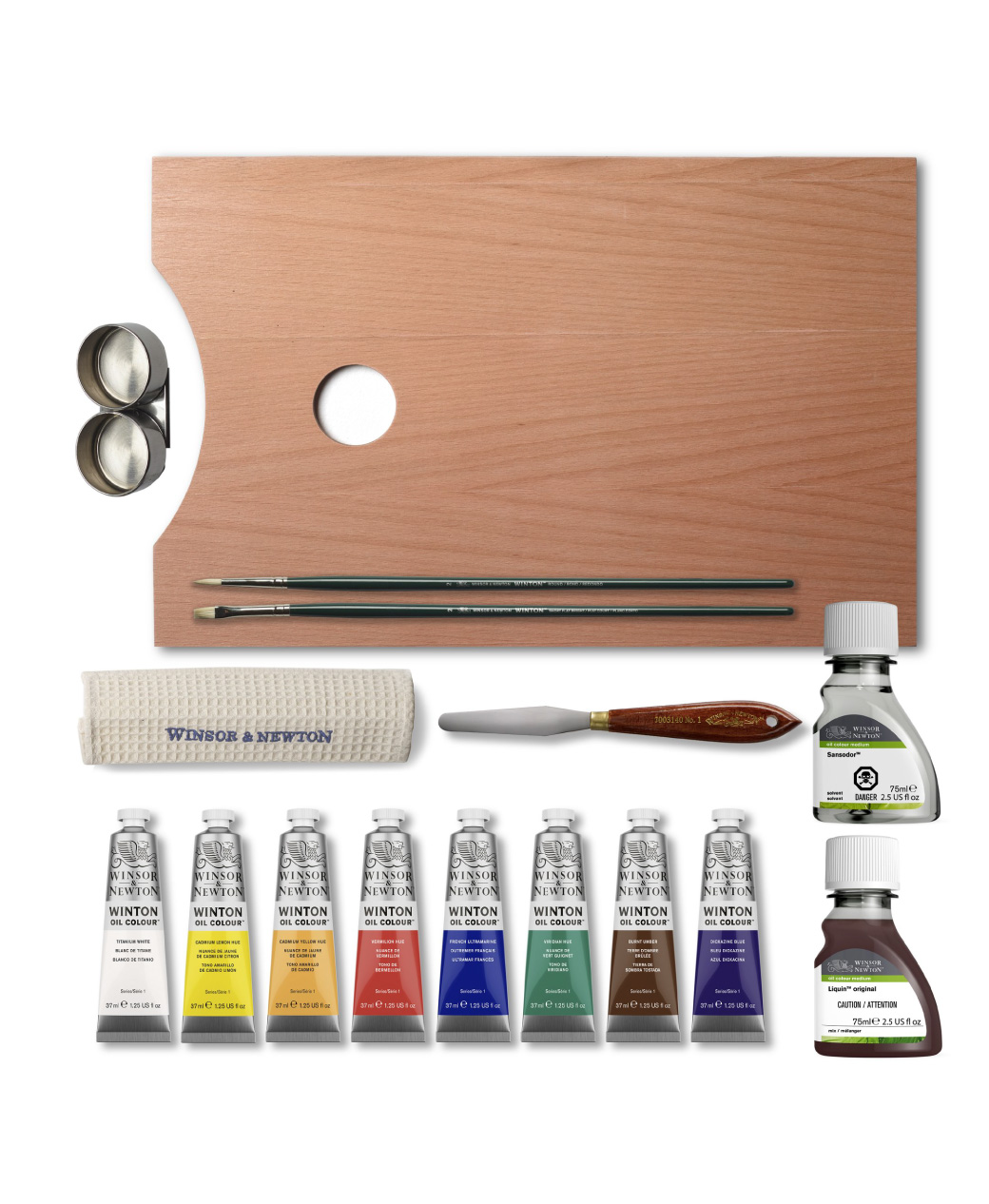 Winsor & Newton Winton Oil Color Essentials Wooden Box 15 Piece Gift Set - Image 3
